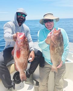 The troll bite was slow, but bottom fishing delivered grouper, snapper, triggers, grunts, and a mahi mahi for a memorable day on the water
