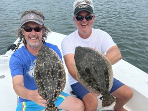 Flounder Fun: Catching smiles by the shore. 