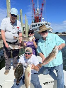 Fishing in Swansboro. Redfish and Flounder delight