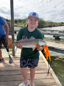 South Padre Island Redfish Action - Morning Bay Charter Success