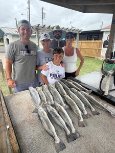 Dawn Bay Fishing Trip: Speckled Trout Action with 5 Anglers