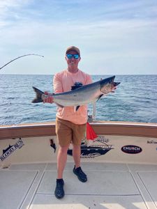 Bachelor party salmon charter success