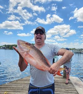 One Giant Red Snapper Aboard Oh Boy!