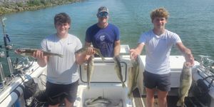 Hard-Earned Lake Erie Walleye with a First-Time Crew