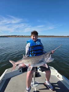 Spoonbill Action on Keystone Lake with Gone Fishin Guide