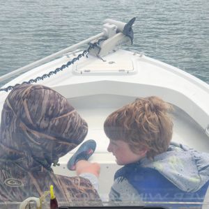 Redfish Action Before the Rain with Blair and Charlie