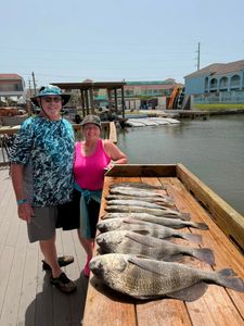 The bite picked up late, and a tasty flounder helped cap off a successful day on the water.