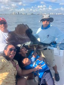 Family Sailfish Success with Justin