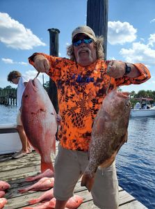 Red snappers in Carrabelle Harbor