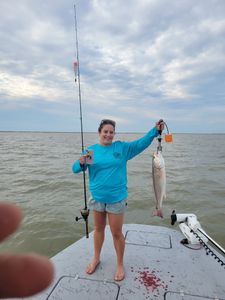 Hooked a Nice Redfish in Texas