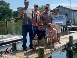 Family Fishing in Chesapeake Bay, VA