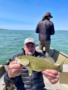 Spring Smallmouth Bass Fishing Lake St. Clair