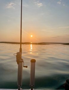 Sunset On A Lake Saint Clair Fishing Charter