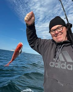 beautiful red fish off Georgia's coast 