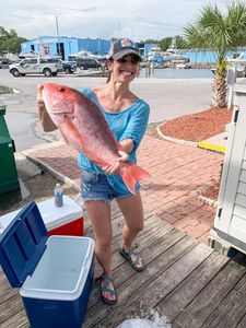 Shiny Red Snapper In Fort Walton Beah