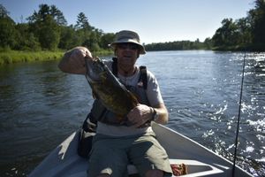 Thomas with a big St Croix Bass