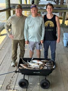 A quick trout limit followed by redfish, drum, and sheepshead made for an outstanding day on the water.