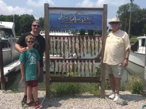 Erie Fishing, Walleye Catch of the day!