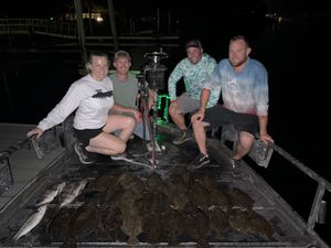 Limit of flounder in breezy night action