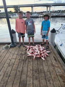 Guided fishing trip for Snapper Fish
