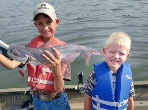 Kids Fishing For Catfish, MO