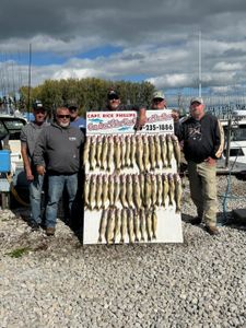 Bubba’s crew toughed it out and put solid walleye in the box.
