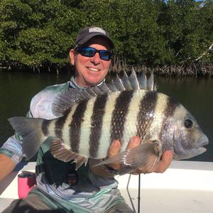 Florida fishing trip, fishing sheepshead 