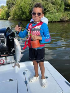 Beaming with a Blue Catfish Triumph!