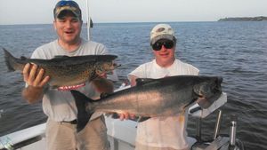Salmon Fishing in Lake Ontario, NY