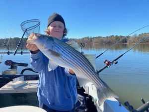 Caught a big one! Striped Bass in Lake Murray