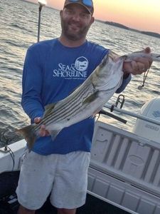 Sunset Striped Bass Fishing