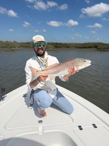 Capt. Aaron wrapped up a successful scouting trip with an afternoon bass catch along the Jekyll Island coast.