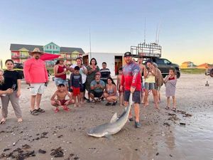 Shark fishing charter in Galveston, TX