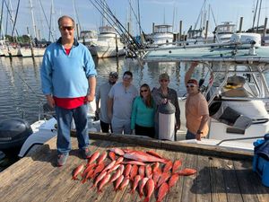 Weekend snapper action with the crew