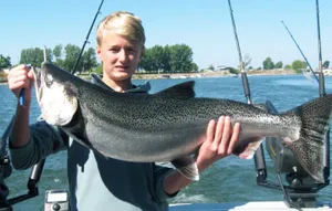 Spring Fishing Action on Lake Michigan: Salmon, Trout, and More in Elk Rapids
