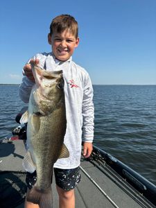 Coleman King lands a solid Lake Fork bass.