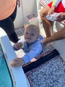 Cute baby in Florida fishing!