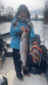 Cold morning, big smiles, and a special catch
