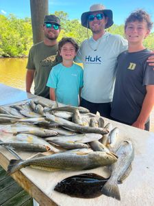 Windy conditions couldn't slow the bite as the crew enjoyed steady action and a memorable day of Louisiana fishing.