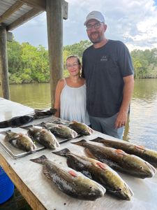 Couple’s redfish trip