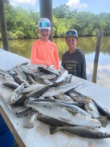 Boys and trout