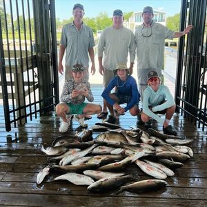 Redfish Limits with Daybreak Fishing Charters