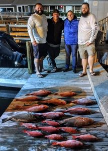 A successful Red Snapper fishing charter!