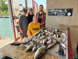 Nonstop Lake Texoma Action from One Anchor Spot