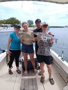 Family Snapper and Barracuda Catch with Jah Bless Charters