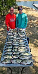 50 Slabs on Lake Fork Summer Crappie Fishing