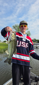 Reeling in Bass on a Spectacular Day at Oak Ridge Marina