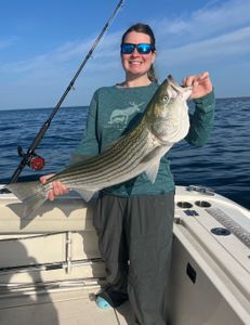 Trolling for stripers at Pollack Rip