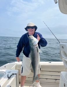 Trolling for Stripe bass at Billingsgate shoals 