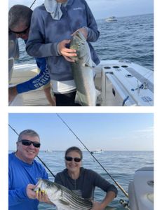 Fishing for Stripers pollack rip